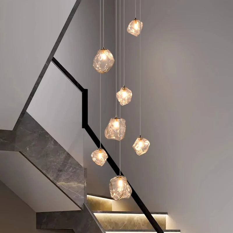 Modern Stair chandelier Pendant lights indoor lighting Ceiling lamp hanging light led Chandeliers for living room indoor lightin