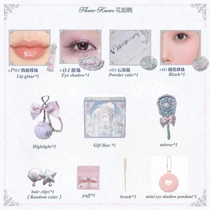 Flower Know Strawberry Cupid Box Collection Make Up Sets Cosmetics Full Set Palette Pressed Powder Blush Lipstick Mystery Box