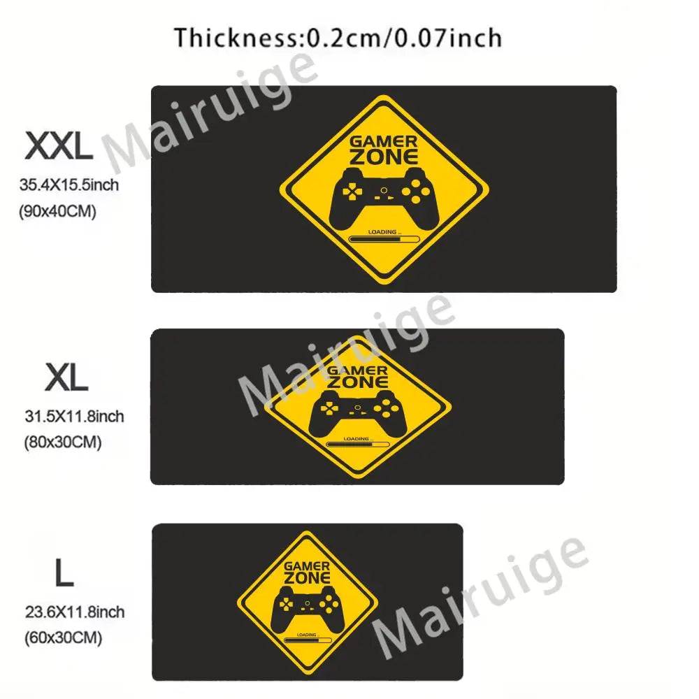 Retro Game Controller Large Mouse Pad HD Anti-Slip Rubber Base Washable XXL Desk Mat with Precision Edges for Gaming Office Work