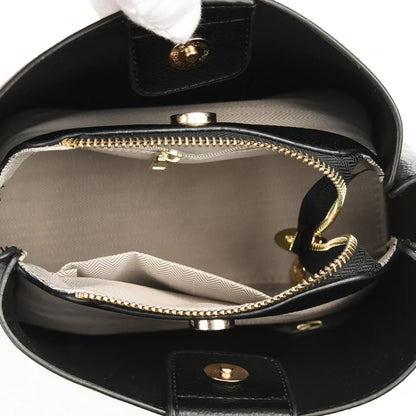 Luxury Hand bags For Women High Quality Pu Leather Three layers Ladies Shoulder Crossbody Bag Bucket Tassel Commuting Sac A Main