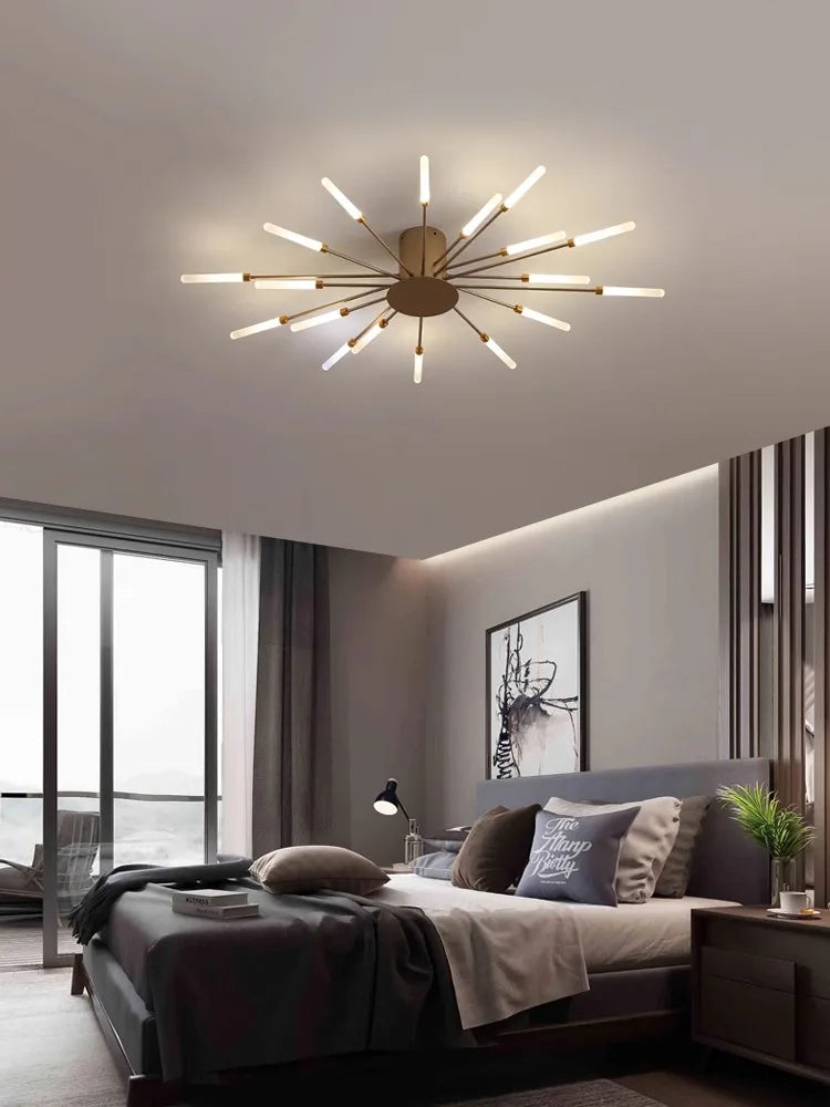 Modern Firework s Led Ceiling Lamp Creativity Living Dining Room Ceiling Chandelier Home Lighting Bedroom Light Luster Luminaire