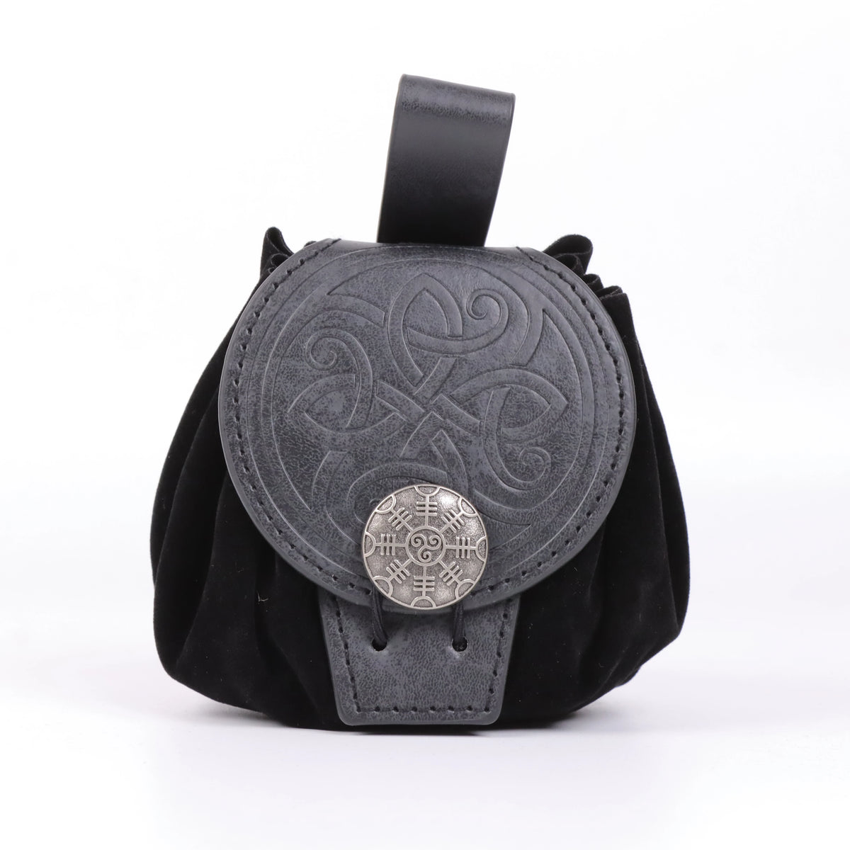 Medieval Viking Money Pouch Bag Cosplay Hangable Belt Waist Bag Unisex Leather Drawstring Bag Coin Purse Party Accessories Prop