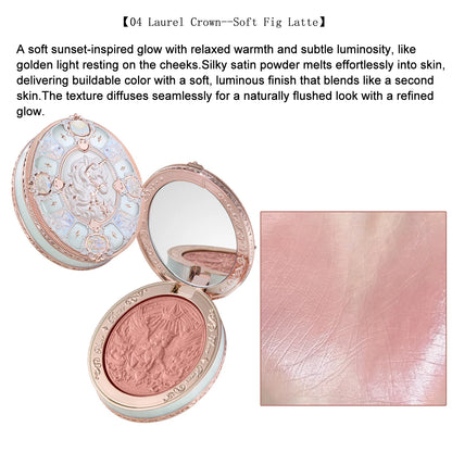 Flower Knows Knight Unicorn Makeup Set Eyeshadow Blush Lipstick Loose Powder Long Lasting Fantasy Princess Beauty Kit Cosmetics