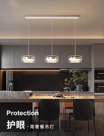 Modern Pendant Light Lamps, Home Decor Ring LED Lights for Living Room,Chandeliers for Dining Room Hanging Light Indoor Lighting