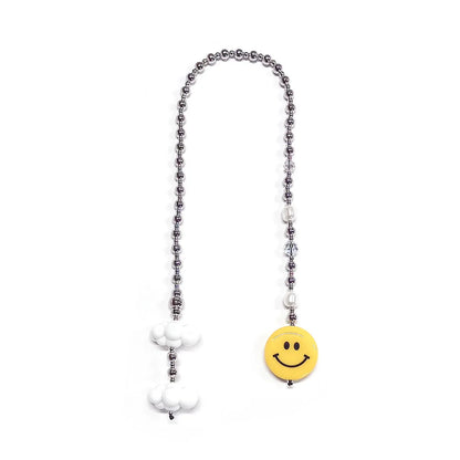 HERLOOK Y2K Bohemian Bag Charm for Women Red Heart Colorful Beads Chakra Energy Healing Pendant Fashion Jewelry Gift Accessory