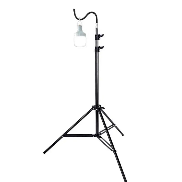 2m Campinglight Stand Folding Telescoping Tripod Adjustable Lightweight Aluminium Floor Lamp Holder Tripod Camping Accessories