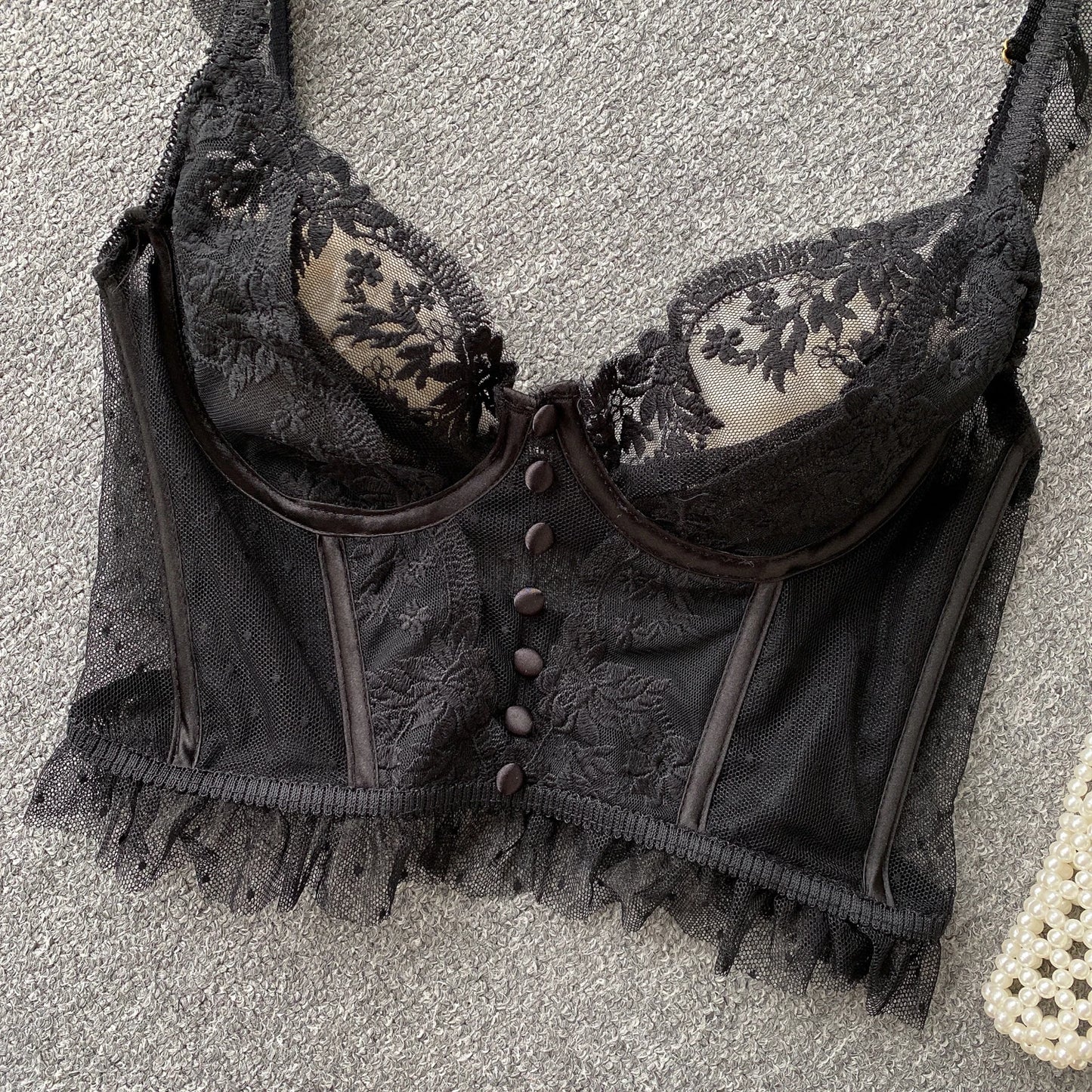 French Chic Sexy Woman Sleeveless Skinny Backless Female Corset Camis Lace Sheer Spaghetti Strap Hotsweet Tank Tops Dropshipping
