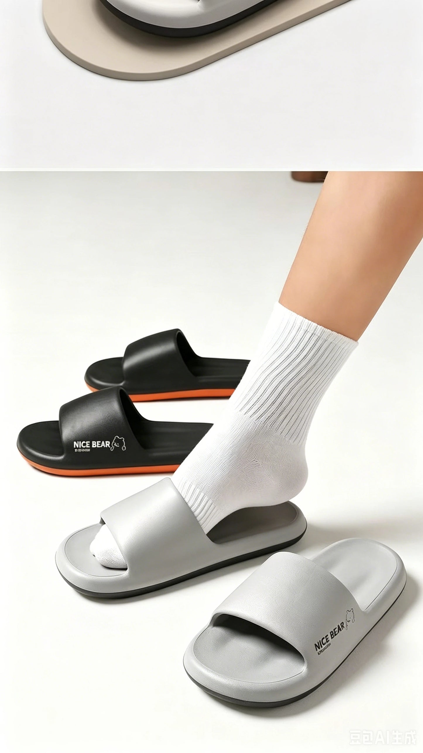 Fashion Men's Summer Ligtweight EVA Indoor Home Sandals Slippers Shoes Men Slippers Outdoor Students Women Comfortable Slides