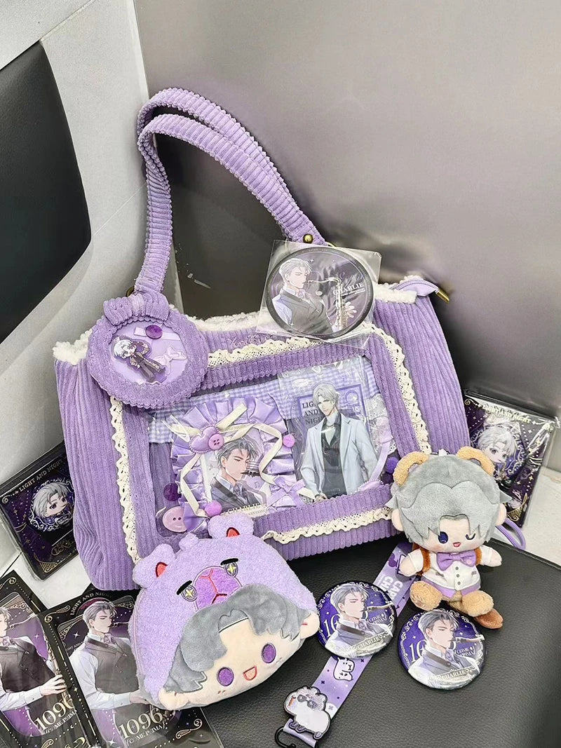 Original Corduroy Satin Lace Ribbon Daily Shoulder Bags Women's Bag Handbags for Women Cute Tote Bags for Women