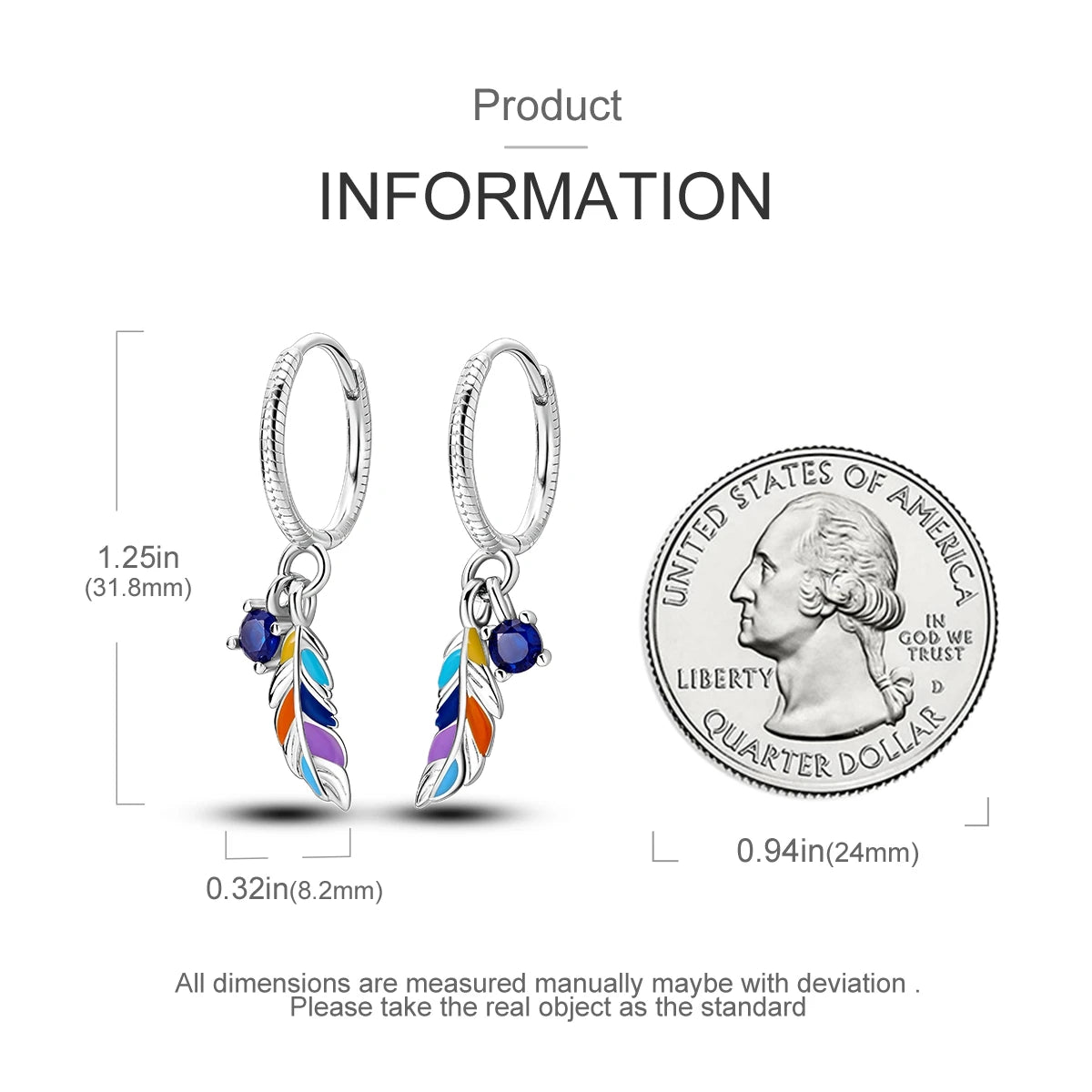 925 Sterling Silver Original Hoop Earring For Woman Luxury  Pendientes Wedding Jewelry Gift