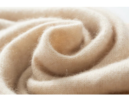 High quality triangular design women's 100% cashmere scarf fashionable shawl winter knitted warm neck protection adult scarf