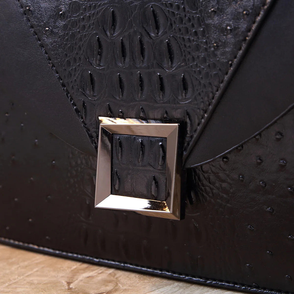 Luxury Designer Brand New Cowhide High Quality Crocodile Print Handbag Women's Fashion Single Shoulder Crossbody Bag Hot Sale