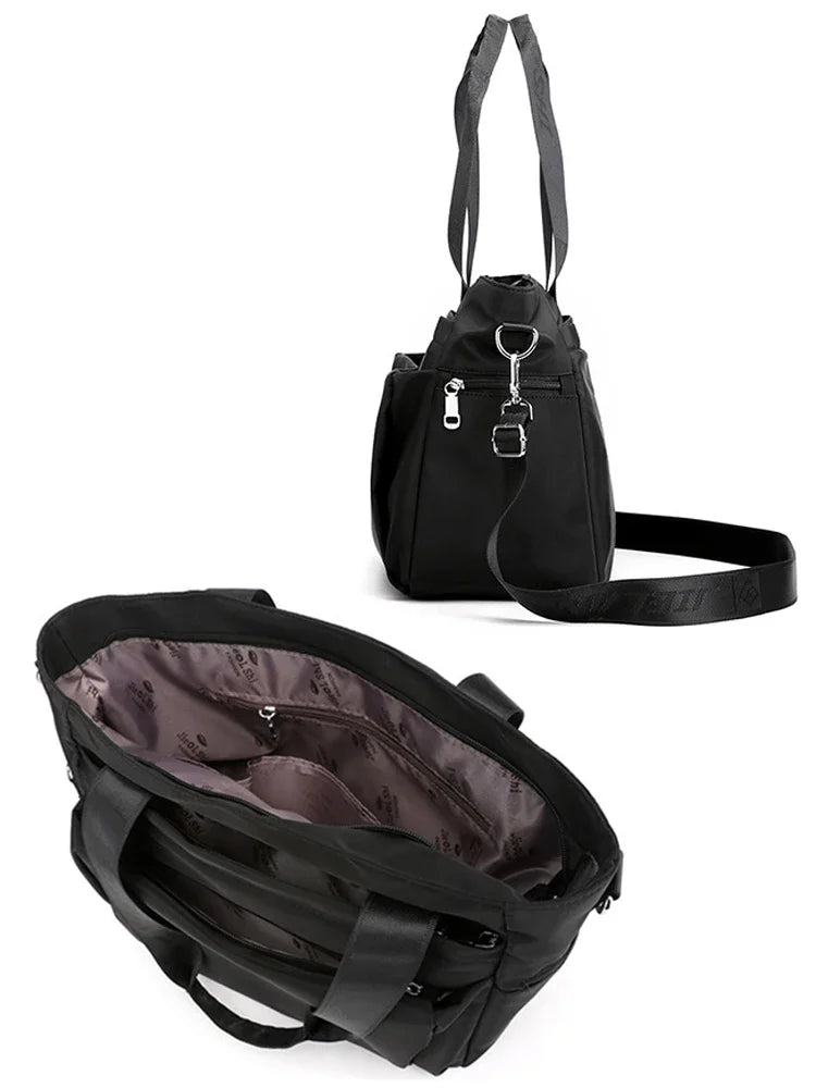 Simple and Fashionable Ladies Tote Bag Large-capacity Women's Lightweight Shoulder Bag Trendy Casual Hand-held Messenger Bag