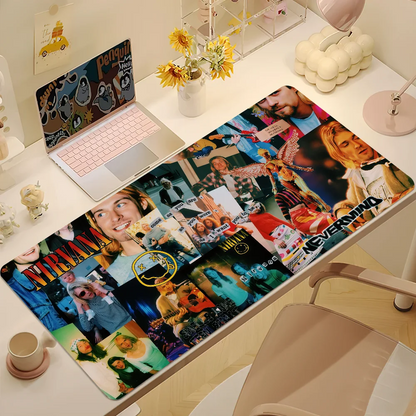 Hot Band N-Nirvanas Mouse Pad Non-slip Thickened MousePad Large Writing Lockedge Office Student Gaming Cushion