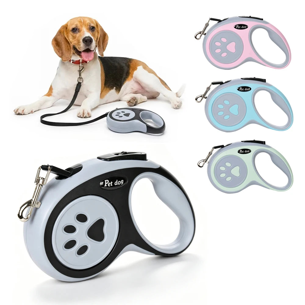 Automatic Retractable Dog Leash 3M/5M Strong Traction Rope with Anti-Slip Handle for Puppy Small Medium Dogs Cat Outdoor Walking
