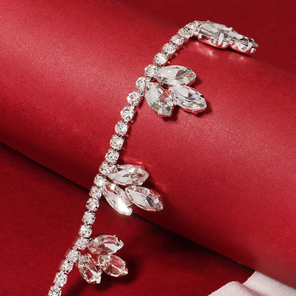 Rhinestone Bridal Accessories for Wedding Lace Flower Garter for Bride Jewelry Gift Elastic Leg Ring Gift for Suspenders Party