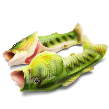 Funny Beach Slippers Unisex Men's Summer Slides Designer Unicorn Fish Slippers Boys Plus Size 31-47 Outdoor Flip Flops