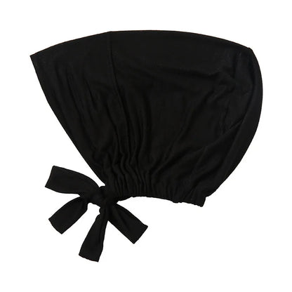 1PC Adjustable Inner Caps New Soft Solid Color Elastic Cap Modal Hijab Muslim Bonnet Underscarf Women Fashion Accessories