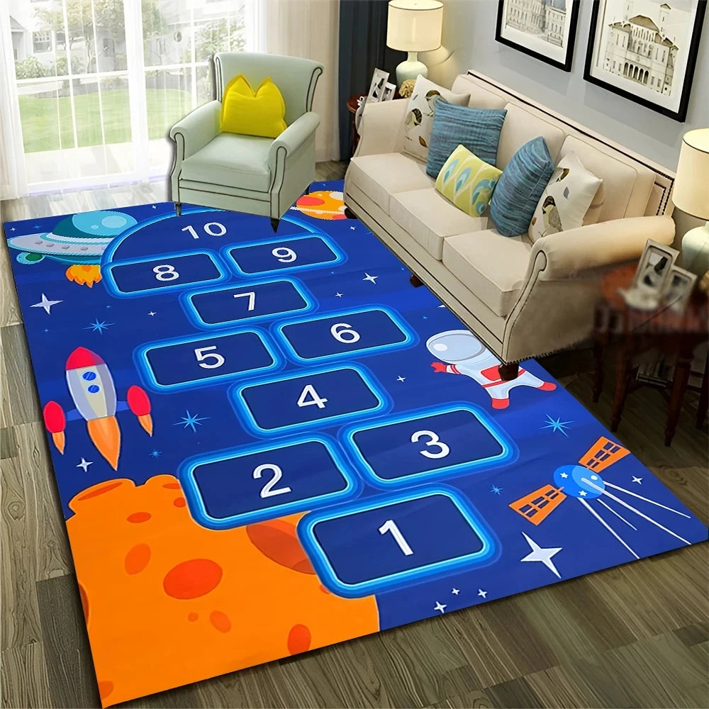 Digital Games Cartoon Carpet Living Room Sofas Door Mats Anti Slip Floor Mats Home Decor