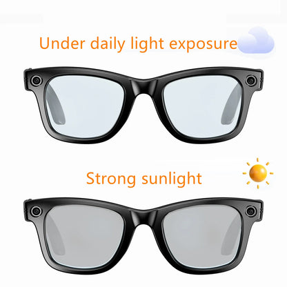 Smart Glasses W610 with Camera 8 Million Pixels Wi-Fi Touch Control Dual-microphone Noise Reduction AI Translation Sunglasses