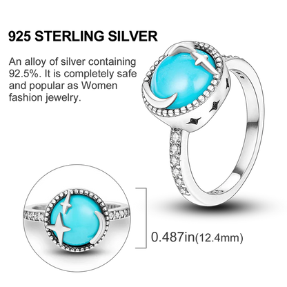 Original 925 Sterling Silver Ring Colorful Diamonds Cubic Zircon Finger Ring For Women Jewelry Wedding Engagement Birthday Gift