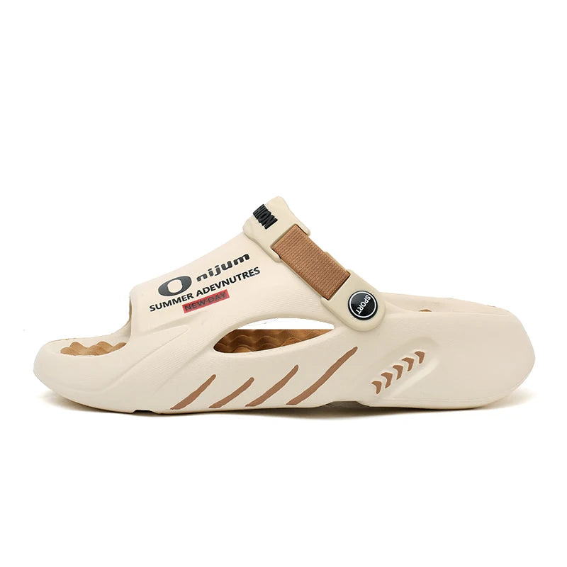 Men Sandals New Summer EVA Soft-soled Platform Slides Slippers Indoor Outdoor Walking Beach Shoes Flip Flops Mens Shoes