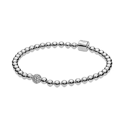 2026 New 100% 925 Sterling  Silver Sparkling Hidden Full Zircon Luxury Charm Bracelet for Women DIY Exquisite Decoration Jewelry