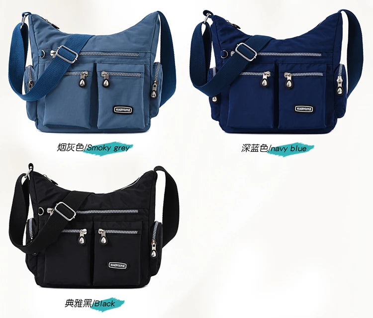 Women's Shoulder bag Nylon Female Travel Handbag Ladies Messenger Bag light CrossBody Bag High-grade Wear-resistant fabric