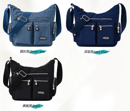 Women's Shoulder bag Nylon Female Travel Handbag Ladies Messenger Bag light CrossBody Bag High-grade Wear-resistant fabric