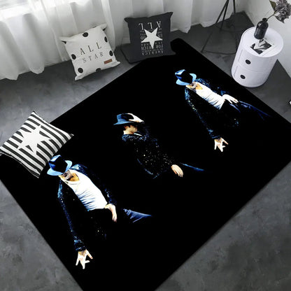 Michael Jackson Hallway Carpet INS Style Soft Bedroom Floor House Laundry Room Mat Anti-skid Bedside Area Rugs