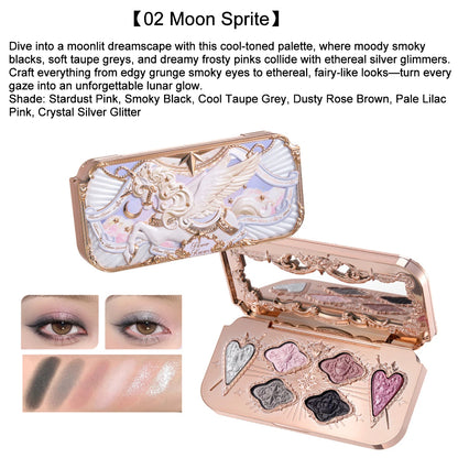 Flower Knows Knight Unicorn Makeup Set Eyeshadow Blush Lipstick Loose Powder Long Lasting Fantasy Princess Beauty Kit Cosmetics