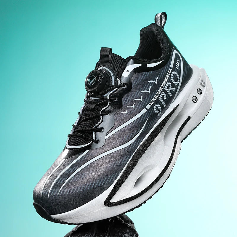 Unisex Running Shoes 2025 New Lightweight Cushioning Thick Sole Sports Training Sneakers Daily Wear Tennis Shoes for Men Women