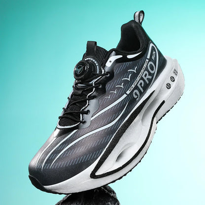Unisex Running Shoes 2025 New Lightweight Cushioning Thick Sole Sports Training Sneakers Daily Wear Tennis Shoes for Men Women