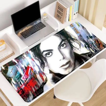 Singer M-Michael J-Jackson Mousepad Premium Locking Edge Mouse Mat Speed Mouse Pad Ultrafine Surface Desk Mat