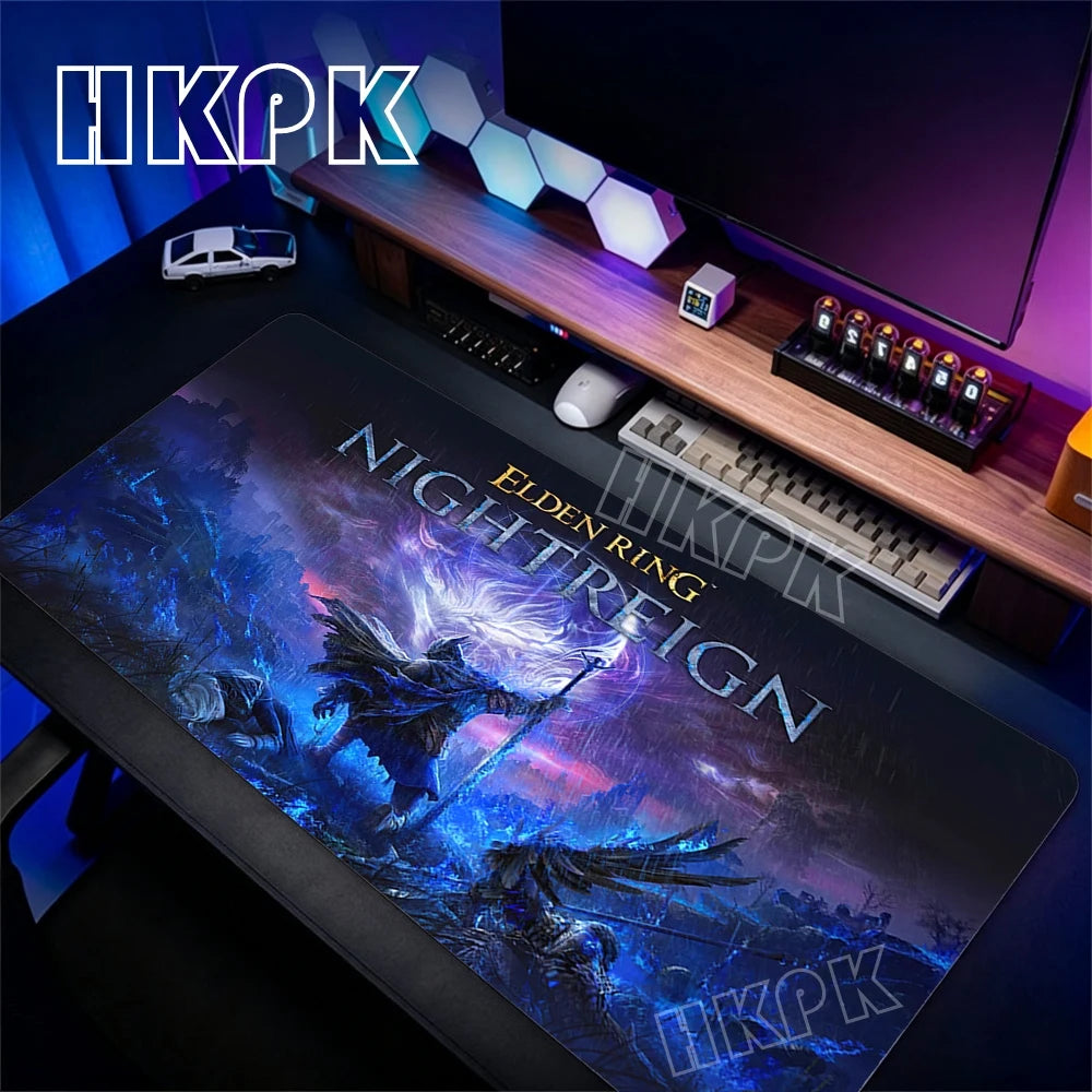 Gaming Mouse Pad XXL Deskmat Anime Pc Accessories Mousepad E-Eldens R-Ring Mat 90x40cm Gamer Large Desktop Extended Desk Carpet