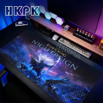 Gaming Mouse Pad XXL Deskmat Anime Pc Accessories Mousepad E-Eldens R-Ring Mat 90x40cm Gamer Large Desktop Extended Desk Carpet
