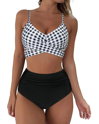 Push Up Bikini Women Swimsuits 2026 Sexy Swimwear Female Brazilian Bikini Set High Waist Biquini Swimming Suits Solid Beachwear