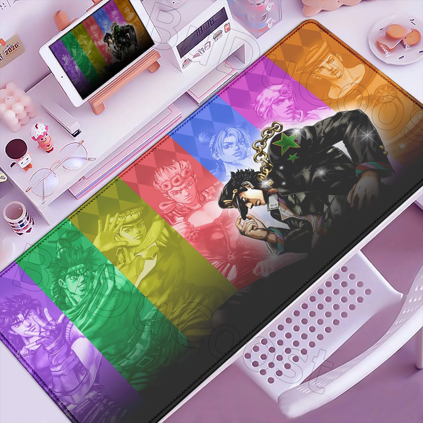 HD J-Jojo B-Bizarre A-Adventure Mouse Pad Gaming 900×400mm Mousepad Xxl Mouse Mat Offices Accessories Keyboard Pad Computer Desk