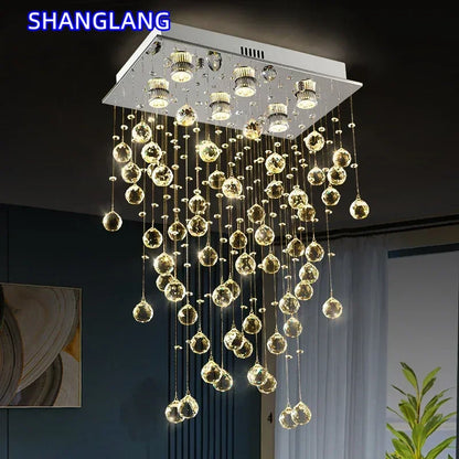 Modern Led Crystal Chandelier For Living Dining Room Luxury Kitchen Indoor Lighting Creative Home Decor Lamp K9 Cristal Lustre