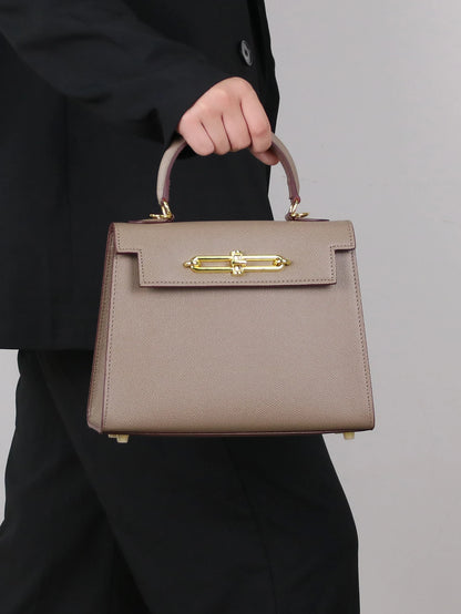 2026 High-End Portable Fashion Ladies Bag Temperament Small Bag Palm Crocodile Handbag OL Commuter Joker Work Bag Light Luxury S