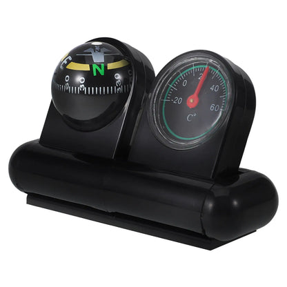 Multi Functional Car Compass Thermometer Ball Dashboard Mounting Navigation Display Auto Compass for Vehicle Interior