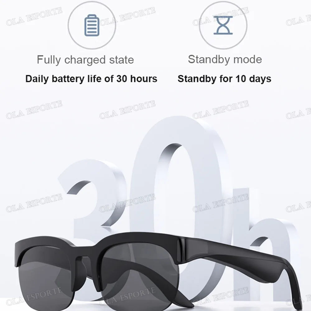 New Camera Control Smart Glasses 2026 Music Sunglasses Headphones Wireless Bluetooth Call Headset HIFI Audio glasses For Android