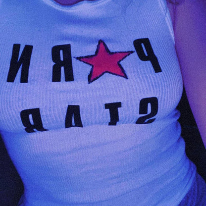 90s Streetwear Black Goth Baby Tees Y2K Tops Harajuku Letter Print Graphics Kawaii Short Sleeve T-shirts E-girl Slim Crop Tops
