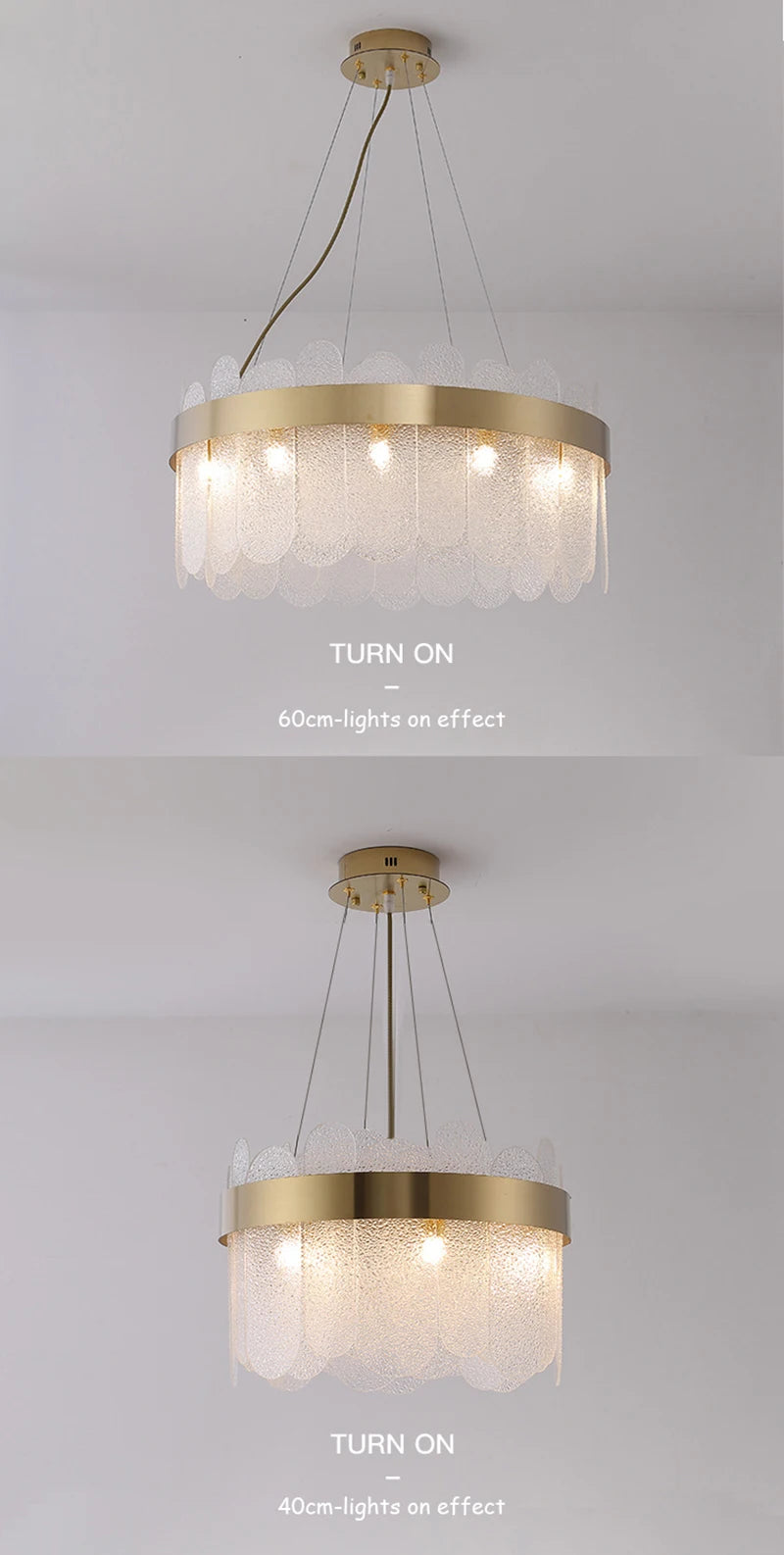 Modern Luxury Lustre Crystal Chandelier Living Room Ceiling Lights Dining Room LED Chandeliers Villa Gold Crystal Pendant Lamp