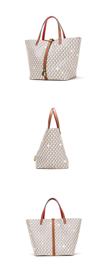 Brand New Luxury Designer High Capacity Tote Handbags for Office Women 2023 Trends Designer PVC Shopper Shoulder Shopping Bag