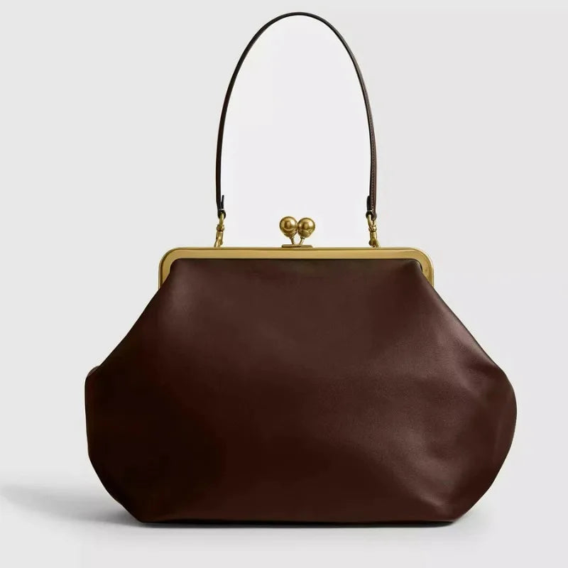 Branded Women's Shoulder Bag Exquisite Irregular Design Seashell Handbag Luxury Large Capacity Clip Clutch Elegant Evening Bag