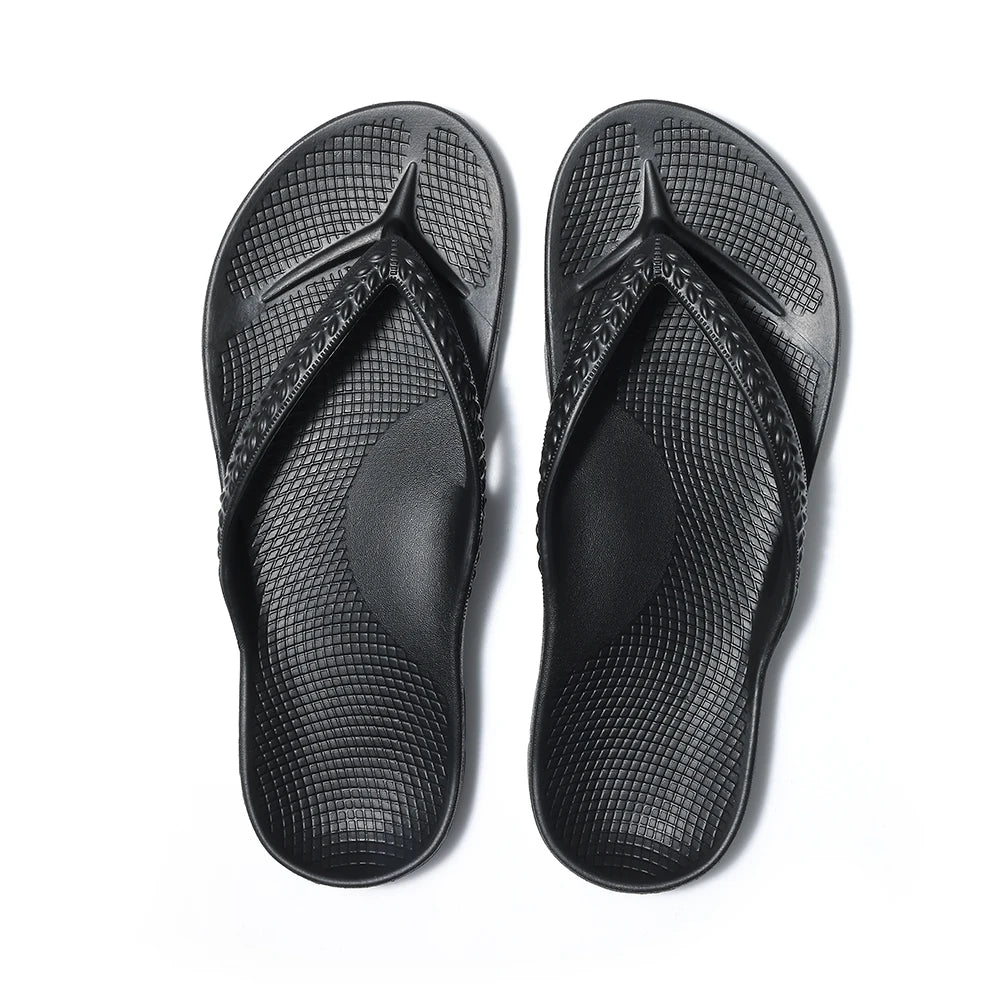 Asgard Summer Flip Flops Comfort Non-slip Flat Rubber Sandals With Stretchable Strap Unisex Cozy Casual  Beach Vacation Slippers