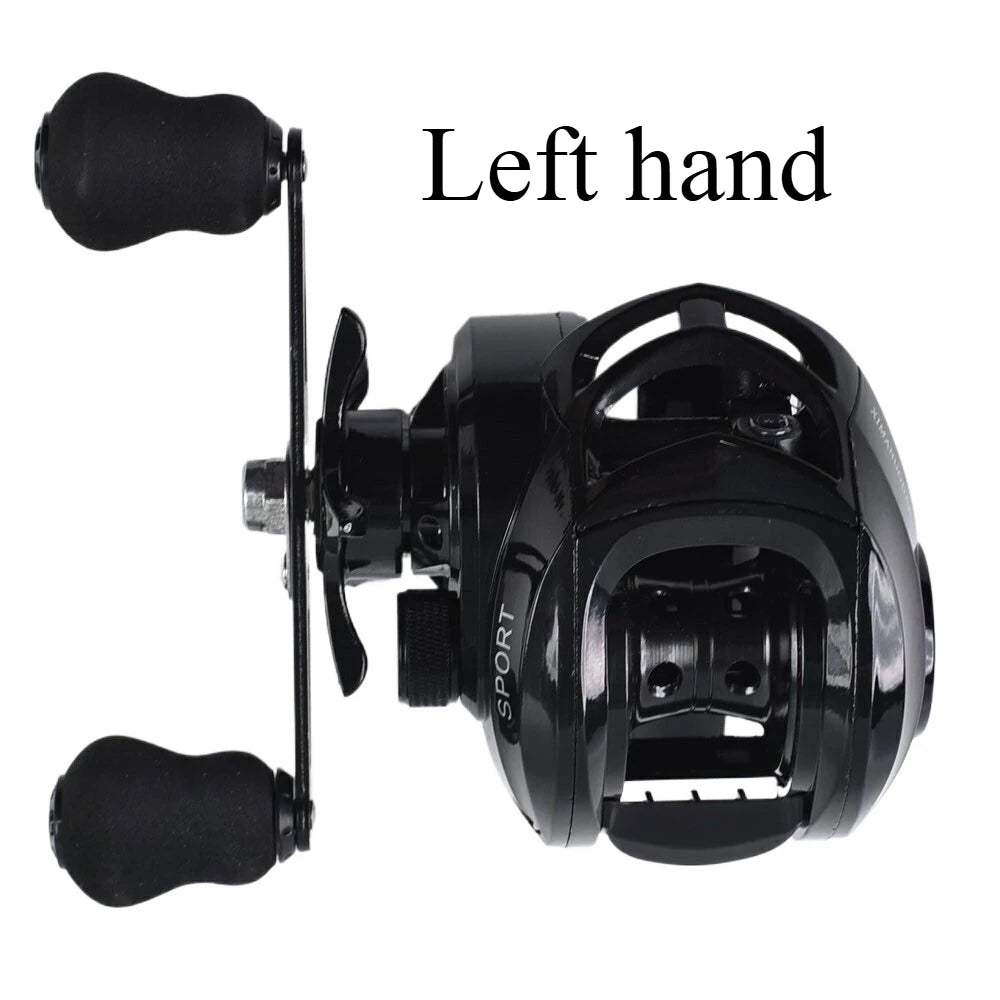 Max Drag 12kg Left/Right Hand Baitcasting Reel High Speed 7.2:1 Gear Ratio Fresh Saltwater Magnetic Brake System Ultralight Reel