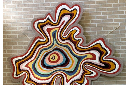 Creative Design Living Room Decoration Carpet Irregular Rainbow Rugs for Bedroom Fluffy Soft Dopamine Plush Rug Home Thick Mat