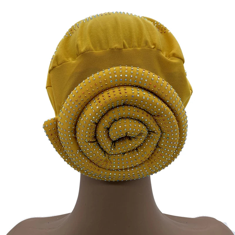 Summer Breathable Turban Cap for Women Muslim Under Scarf Cap African Lady Head Wraps Bonnet